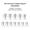 24pcs/Set Press On Nails