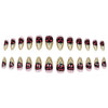 Halloween pumpkin black red gold glitter
