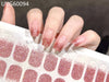 UV gel nail sticker semi-cured