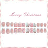24pcs/Set Press On Nails JB977 pink Christmas tree