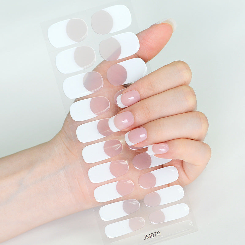 Semicured UV gel nail sticker kit JM070