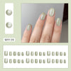 30 pieces of green cat's eye
