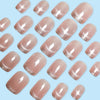 Bare powder silver foil crushed diamond French