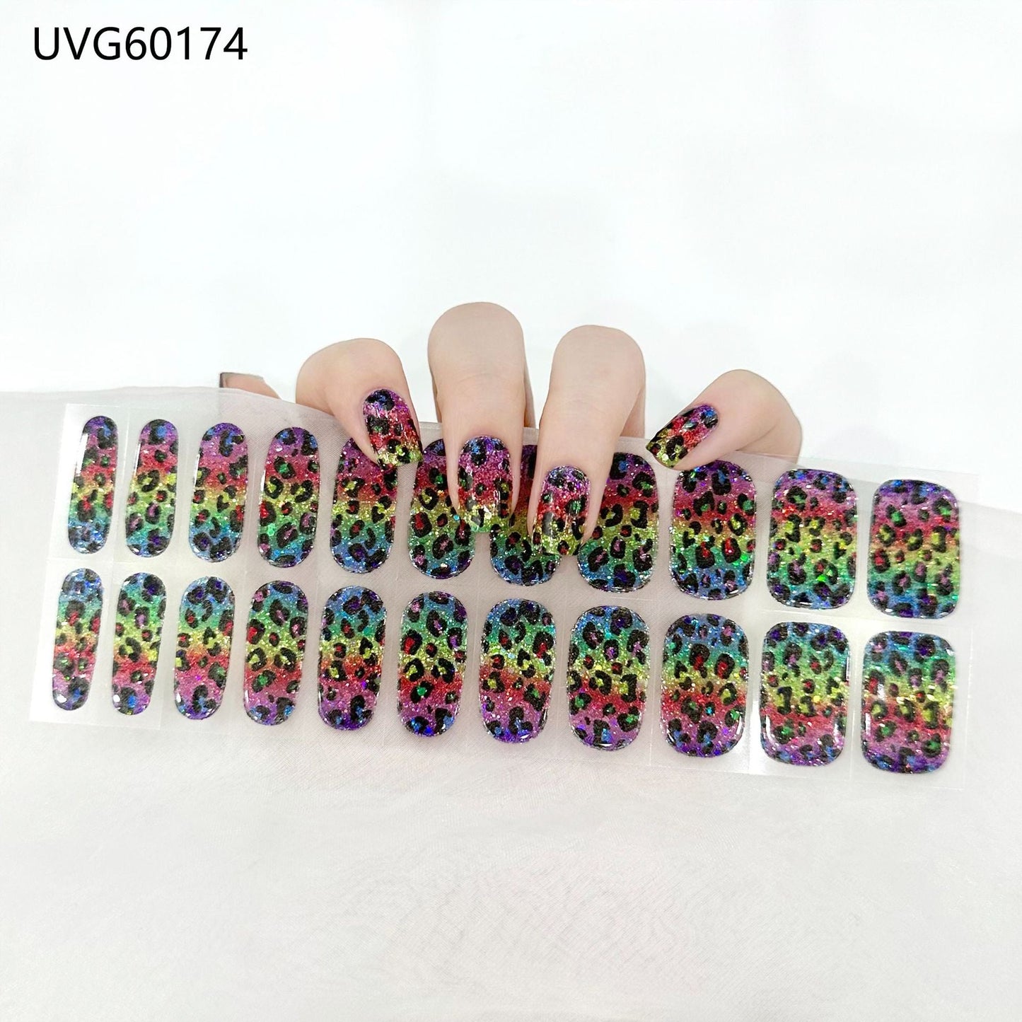 Semicured UV gel nail sticker kit UVG60174