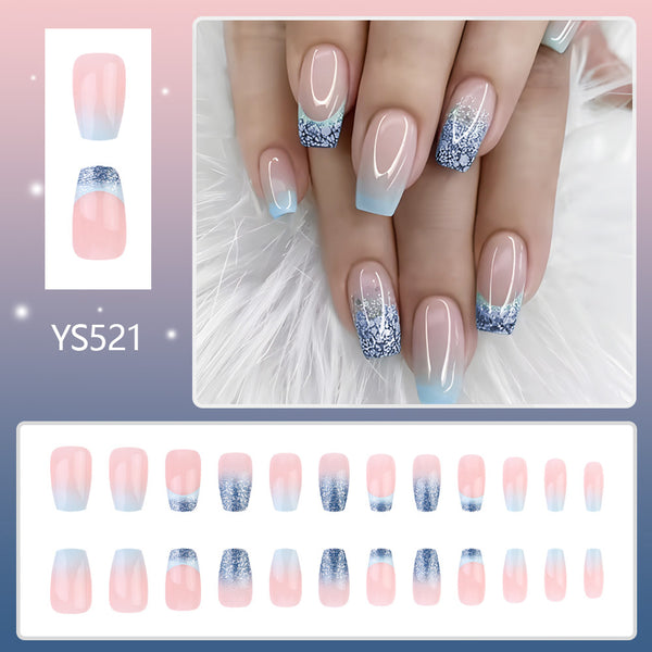 Glitter ombre method edge