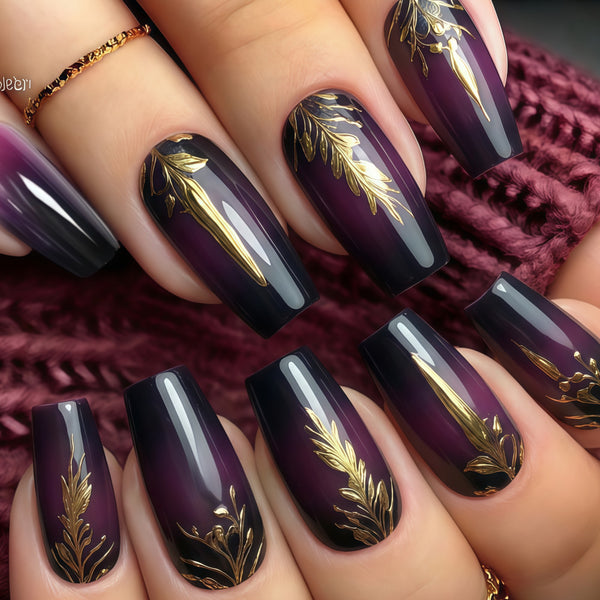 Gradient purple plating