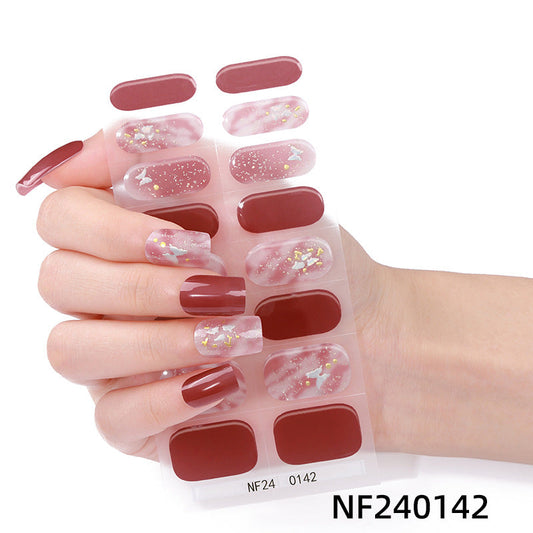 Semicured UV gel nail sticker kit NF240142