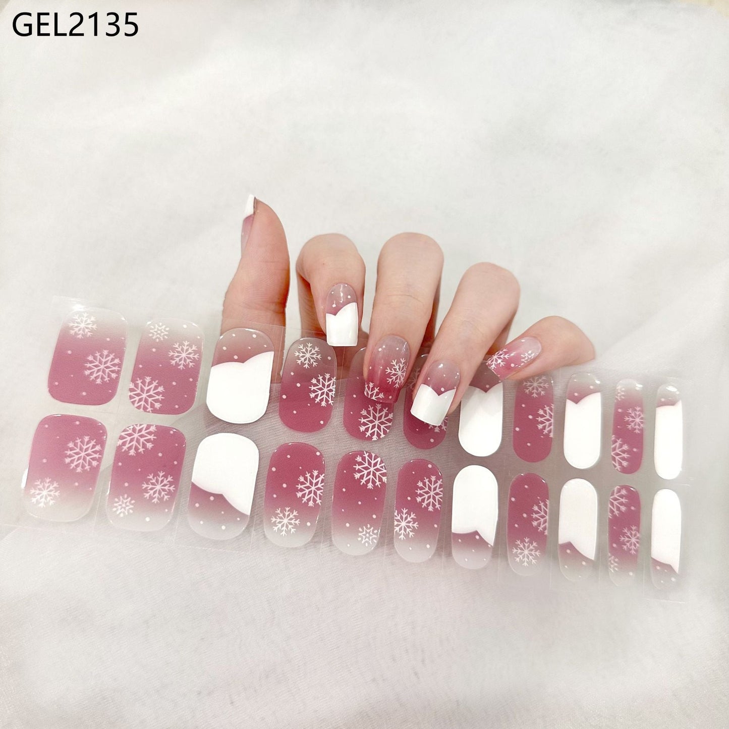 Semicured UV gel nail sticker kit GEL2135