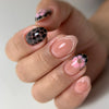 Pink flower leopard print