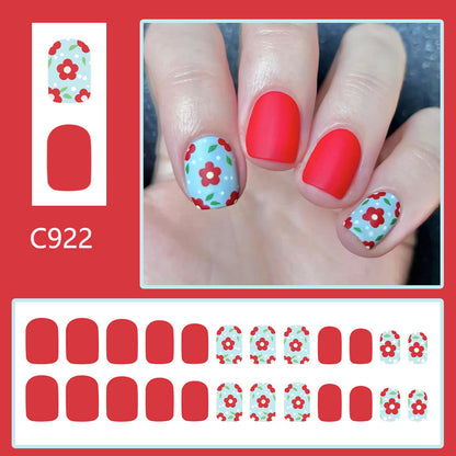 24pcs/Set Press On Nails