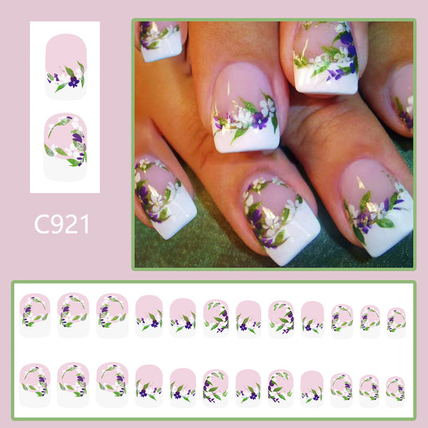 24pcs/Set Press On Nails
