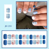 Refreshing sea salt blue color matching plaid lines hand-painted pumpkin