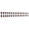 Placage marron foncé 32 pièces