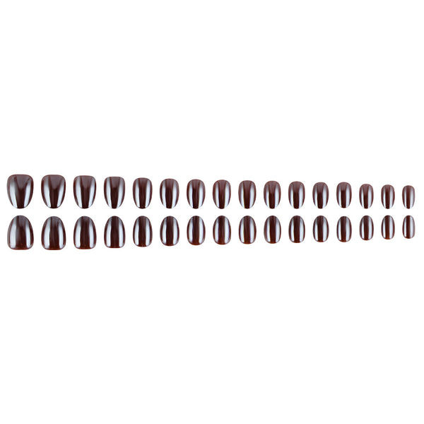 Placage marron foncé 32 pièces