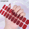UV gel nail sticker semi-cured