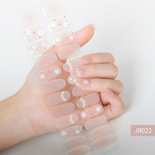 Semicured UV gel nail sticker kit JR022