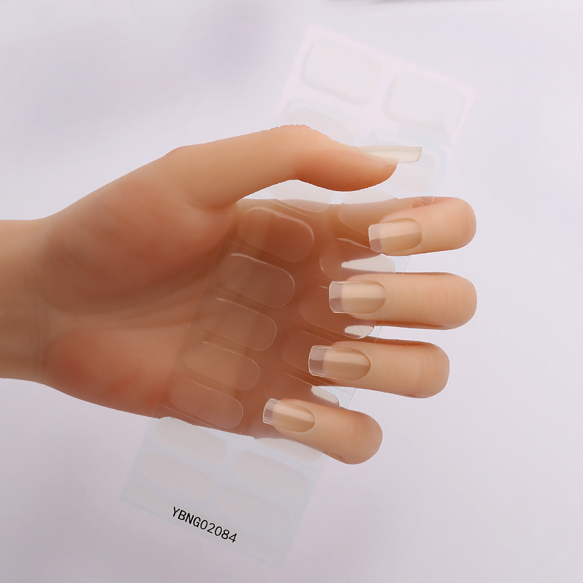 Semicured UV gel nail sticker kit