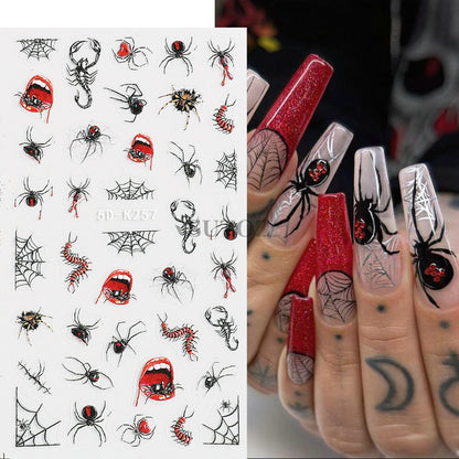 5D Nails Art Stickers Self-Adhesive Nails Decals