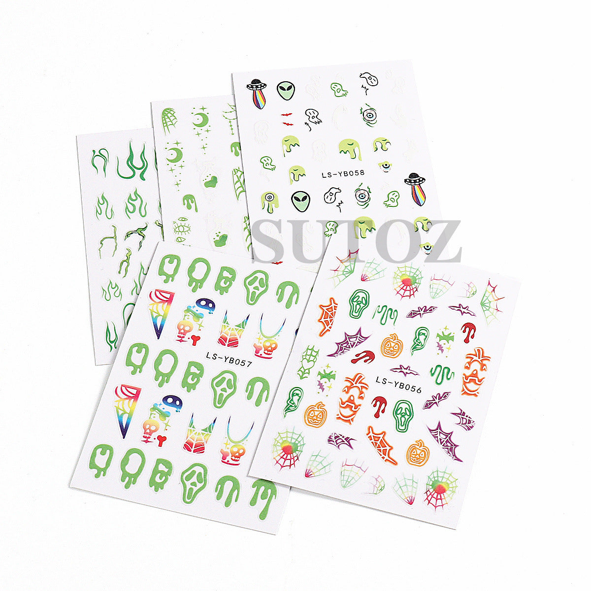 Nails Art Stickers 3D Self-Adhesive Nails Decals