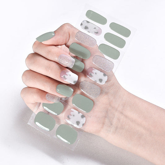 Semicured UV gel nail sticker kit JK216