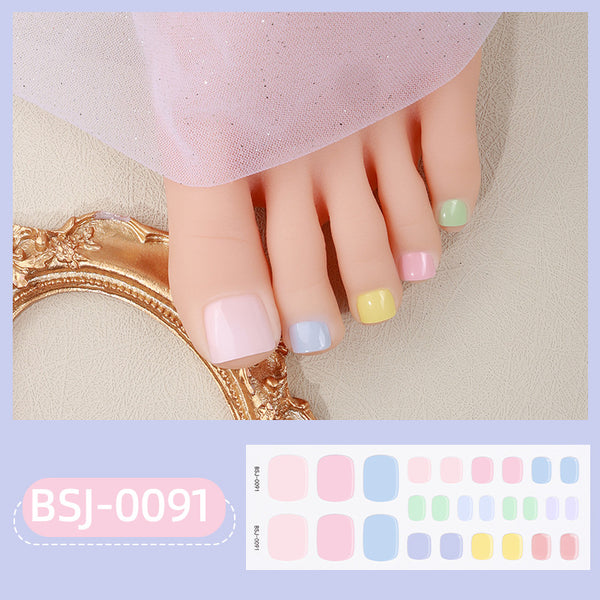Bandes de vernis gel pour pédicure