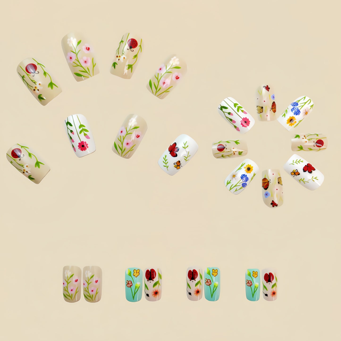 24pcs/Set Press On Nails