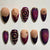 30 pieces fuchsia gradual change