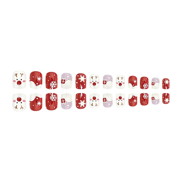 Cartoon Elk Nail Art