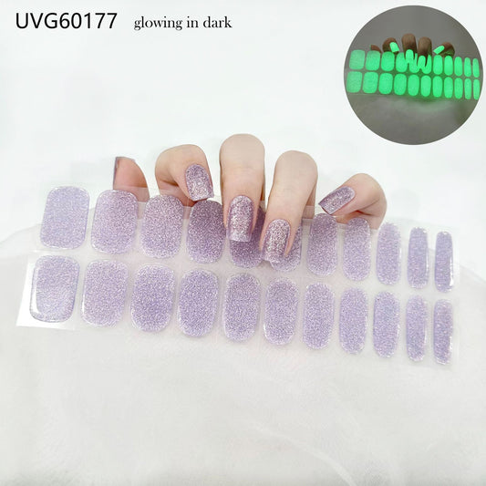 Semicured UV gel nail sticker kit UVG60177