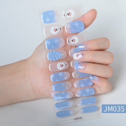 Semi-Cured Gel Nail sticker JM035（20PCS）