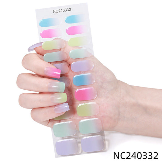 Semicured UV gel nail sticker kit NC240332