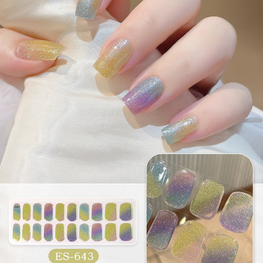 Semicured UV gel nail sticker kit ES-643