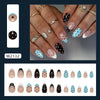 Blue brown polka dot