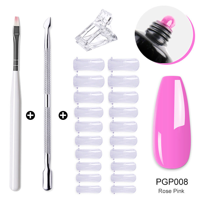 Nail enhancement crystal extender kit