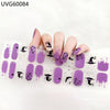 UV gel nail sticker semi-cured