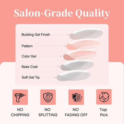 Gel Press On Nails 16 Sizes-32 Pcs Kit X004FFF7UP