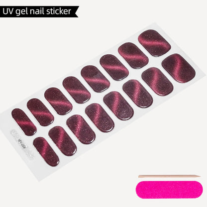 UV Semi Cured Gel Nail Stickers