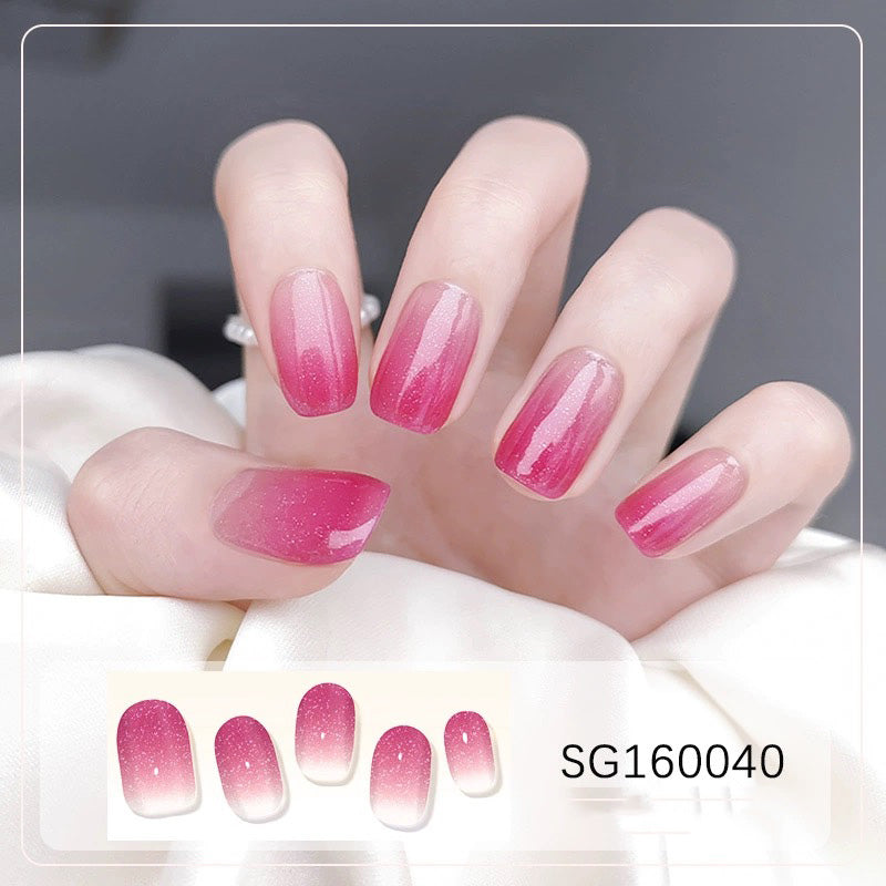 Semicured UV gel nail sticker kit SG160040