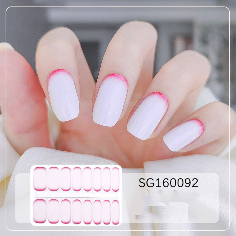 Semicured UV gel nail sticker kit SG160092