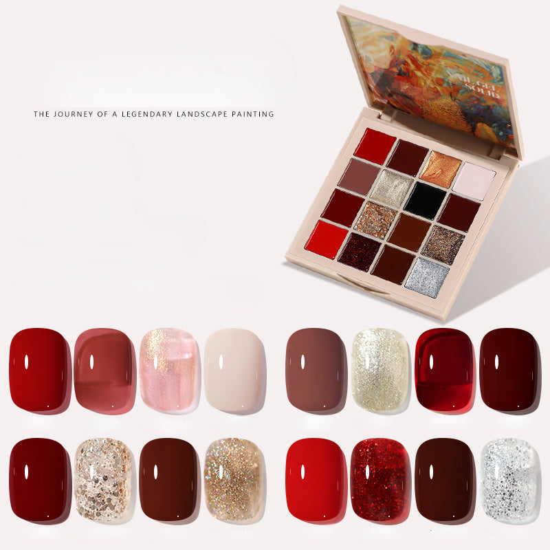 16 Colors Solid Nail Gel Set2