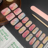 UV Gel Sticker Semi-cured Blush Gold Marble