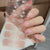 UV Gel Sticker Semi-cured White Camellia