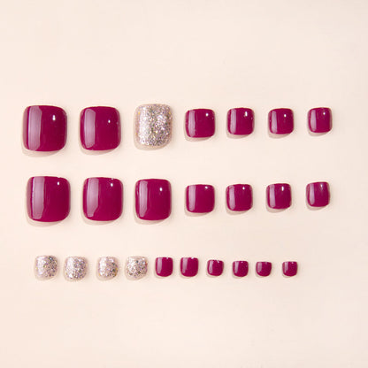 Press On Toe nails Set 24pcs/set XNT133