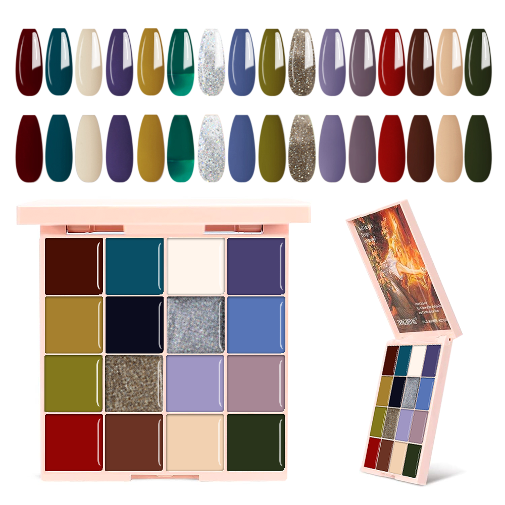 16 Colors Solid Nail Gel Set7