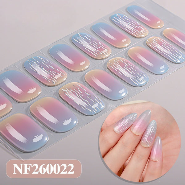 Semi-Cure Gel Nail Sticker NF260022