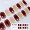 UV semicured nail stickers