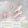 [No Lighting] Light Blue Embossed Cat's Eye Gel Nail Wrap
