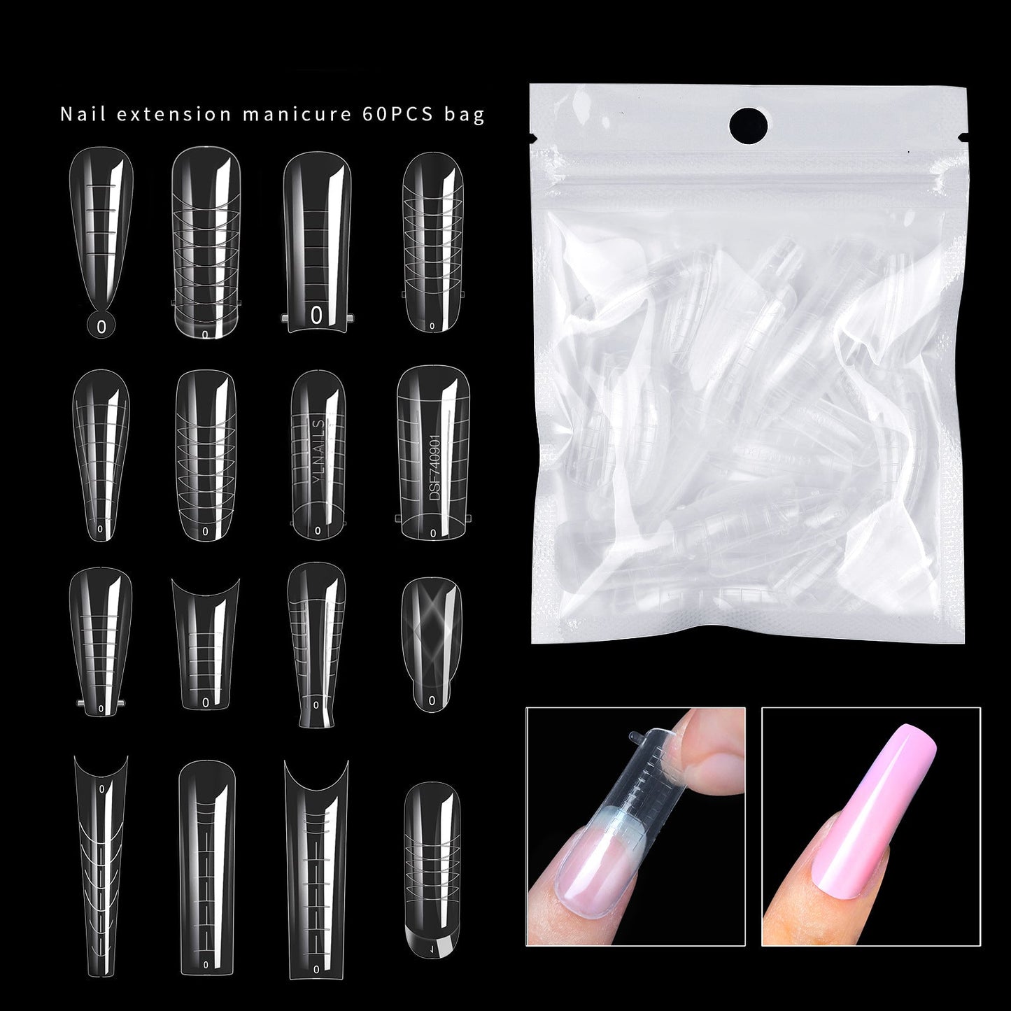 Nail Dual Forms for Poly Nail Gel