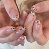 Removable semi-cured nail sticker ES174
