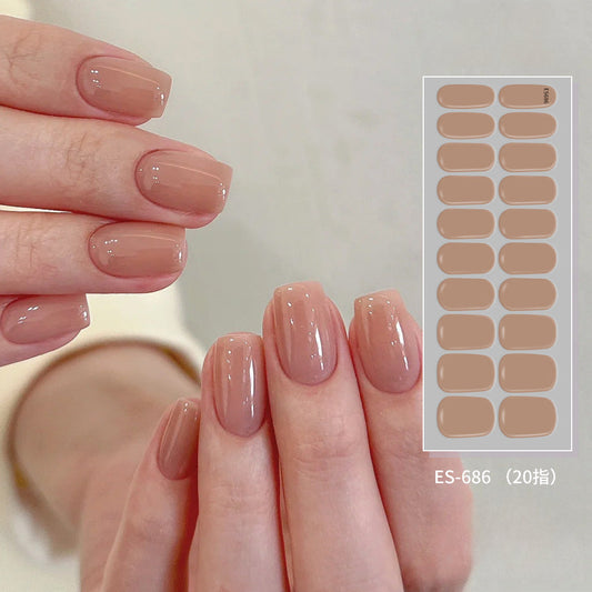 Semicured UV gel nail sticker kit ES-686